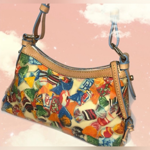 DOONEY & BOURKE Y2K CANDY PRINT TASSEL TOTE BAG EUC - Picture 6 of 16